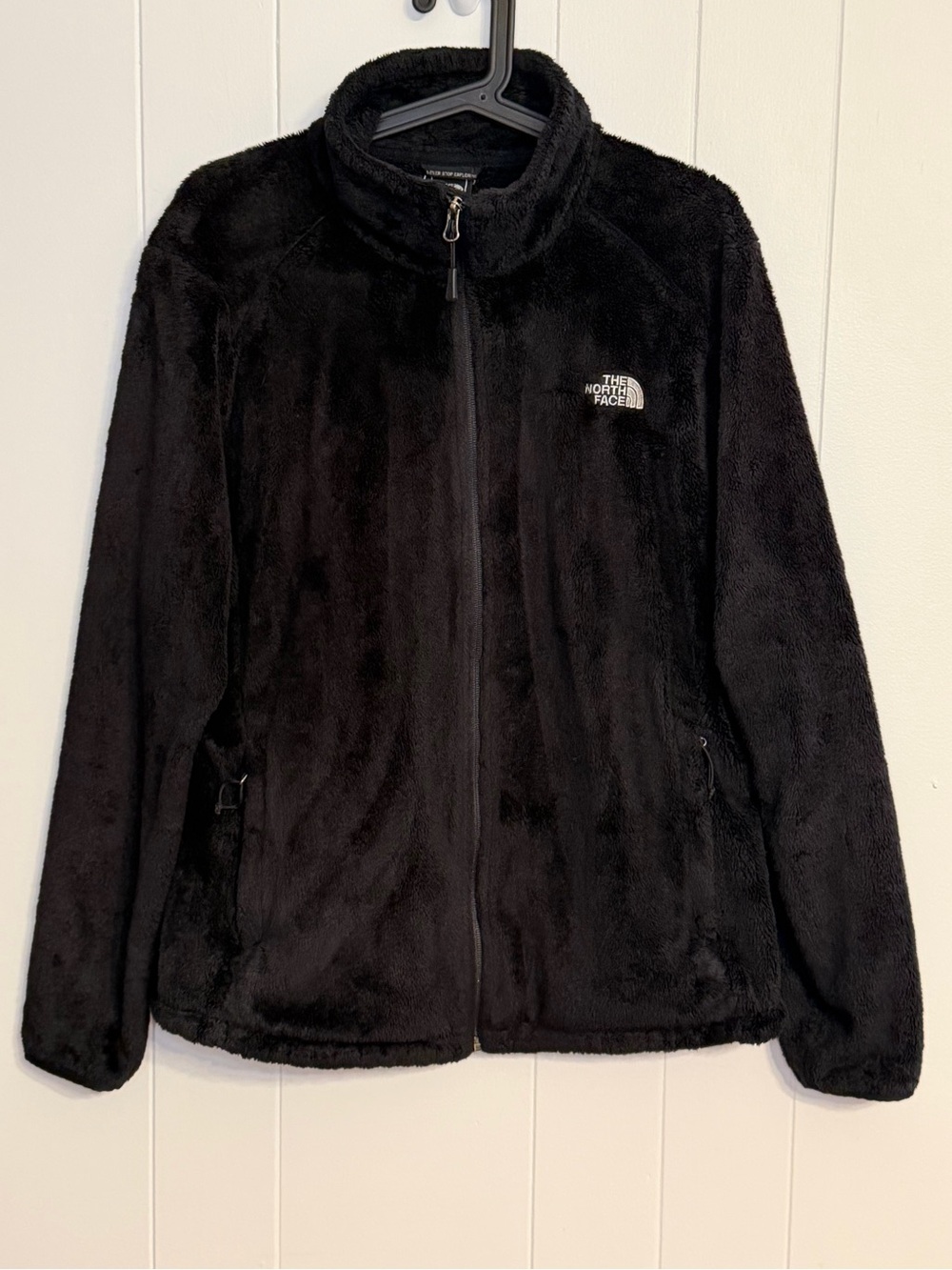 The North Face Black Osito Fleece Full Zip Jacket Women's XL